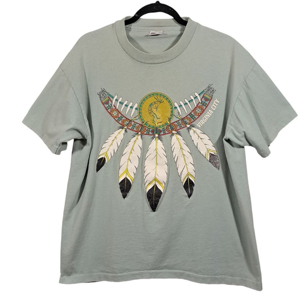 Vintage Virginia City Shirt‎ Large Dreamcatcher Souvenir Tourist Single Stitch